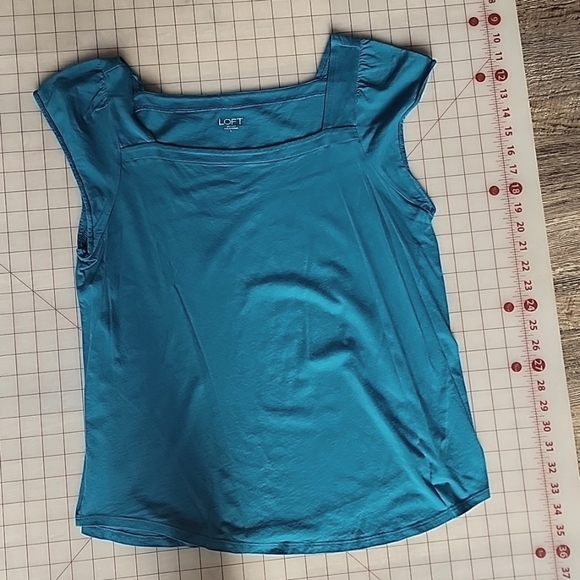 PLUS SIZE 20 22 24 BLUE ABSTRACT PRINT SHORT SLEEVE TOP BLOUSE T SHIRT